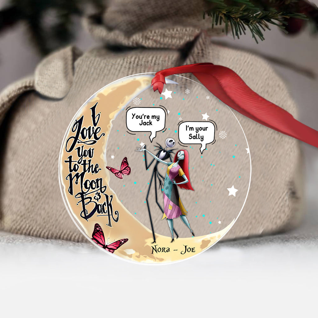 Personalized Transparent Ornament I Love You To The Moon Gift