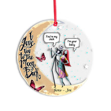 Load image into Gallery viewer, Personalized Transparent Ornament I Love You To The Moon Gift
