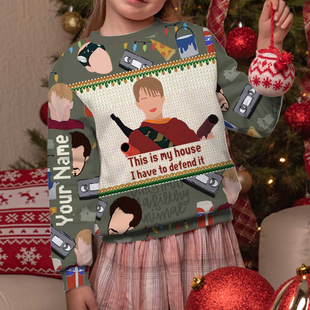 Personalized Christmas Sweater Custom Name Holiday Gift