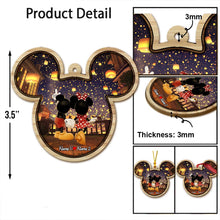 Load image into Gallery viewer, Personalized Mickey Mouse Couple Ornament Custom Name Gift for Christmas
