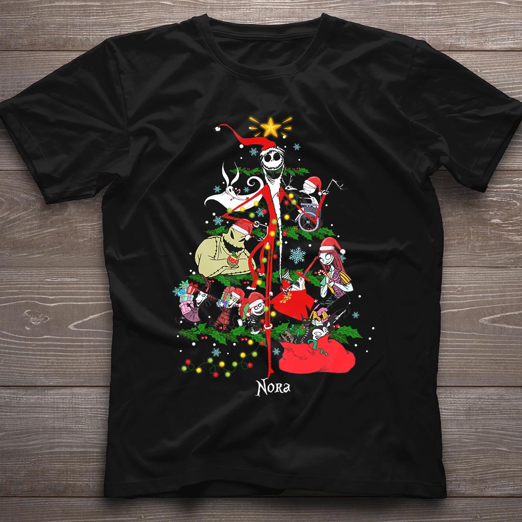 Personalized Nightmare Christmas Tree T-shirt & Hoodie Gift