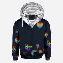 Load image into Gallery viewer, Personalized LGBT Support All Over T-shirt &amp; Hoodie for Couples
