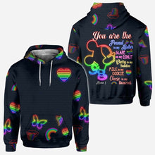 Load image into Gallery viewer, Personalized LGBT Support All Over T-shirt &amp; Hoodie for Couples
