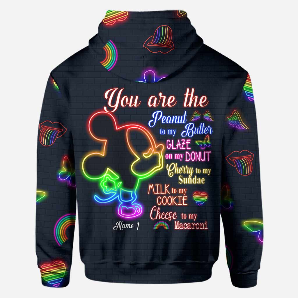 Personalized LGBT Support All Over T-shirt & Hoodie for Couples