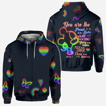 Load image into Gallery viewer, Personalized LGBT Support All Over T-shirt &amp; Hoodie for Couples
