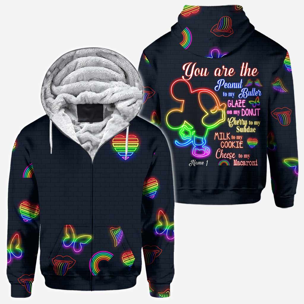Personalized LGBT Support All Over T-shirt & Hoodie for Couples