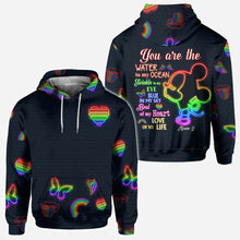 Load image into Gallery viewer, Personalized LGBT Support All Over T-shirt &amp; Hoodie for Couples
