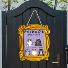 Load image into Gallery viewer, Personalized Cat Wood Sign Custom Name Family Gift
