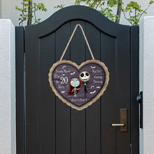 Load image into Gallery viewer, Personalized Heart Wood Sign Custom Names 20 Years Gift for Couples
