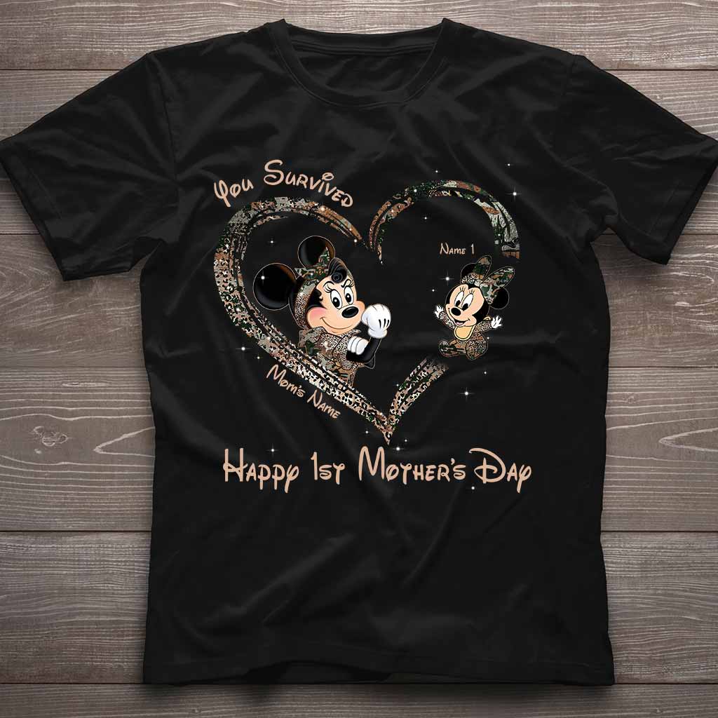Personalized Mother's Day T-shirt & Hoodie You Survived Gift for Mom