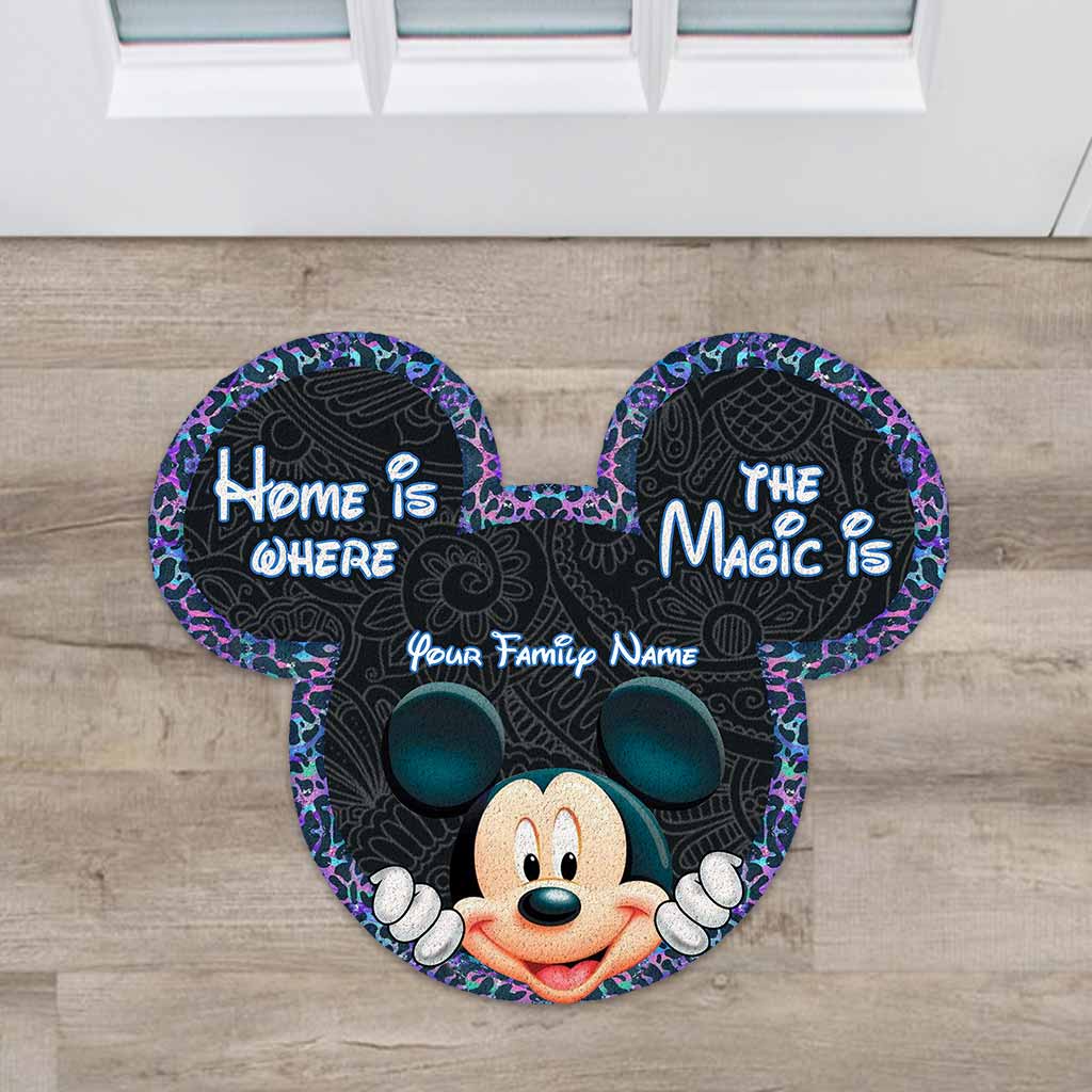 Personalized Mickey Mouse Shaped Doormat for Home Decor