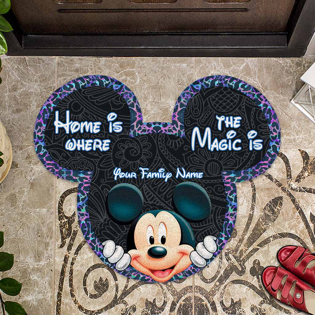 Personalized Mickey Mouse Shaped Doormat for Home Decor