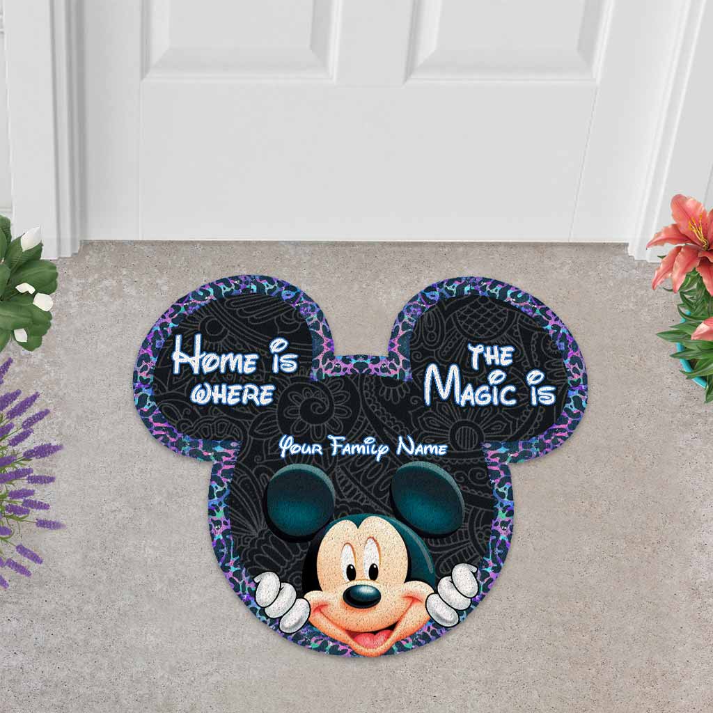 Personalized Mickey Mouse Shaped Doormat for Home Decor