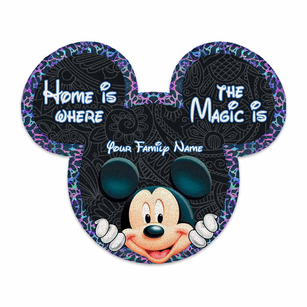 Personalized Mickey Mouse Shaped Doormat for Home Decor