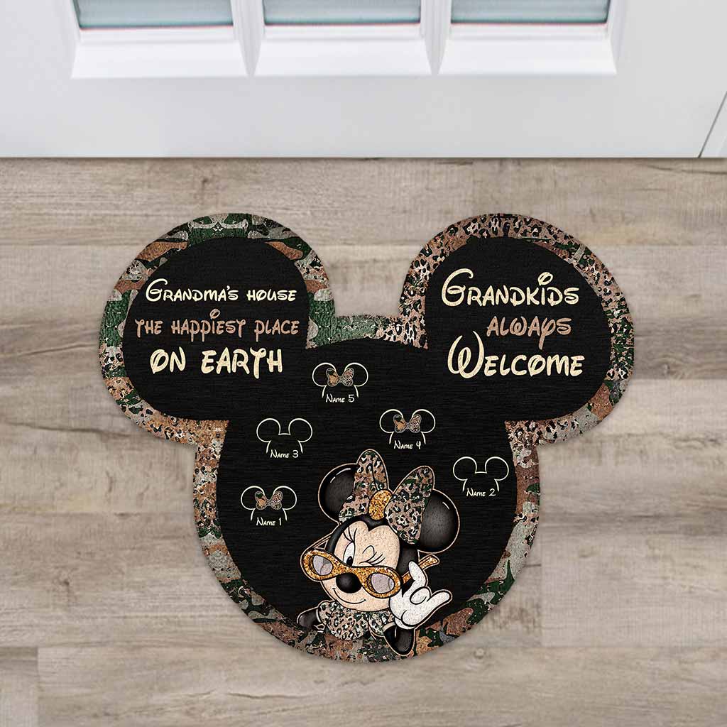 Personalized Grandma Shaped Doormat for Mother's Day Gift