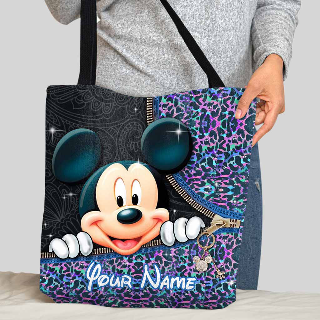 Personalized Mickey Mouse Tote Bag Custom Name Gift for Kids