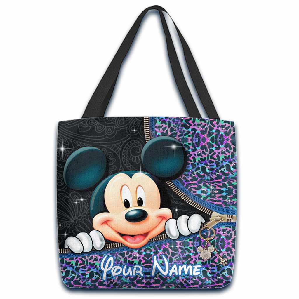 Personalized Mickey Mouse Tote Bag Custom Name Gift for Kids