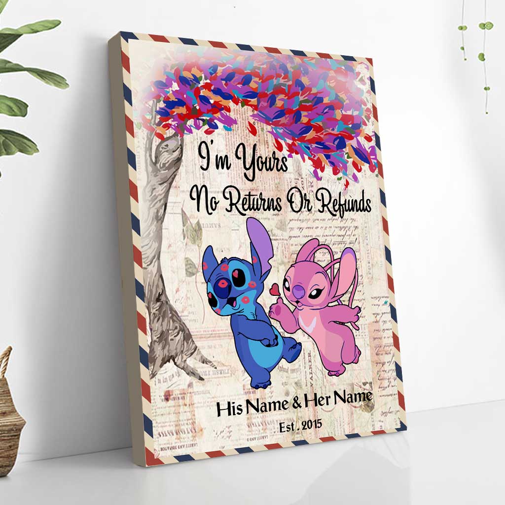 Personalized Ohana Poster Custom Name Wall Art Gift for Couple