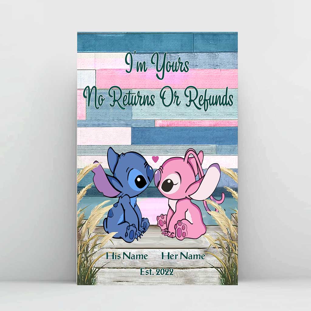 Personalized Ohana Poster Custom Name Gift for Couple