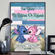 Load image into Gallery viewer, Personalized Ohana Poster Custom Name Gift for Couple
