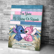 Load image into Gallery viewer, Personalized Ohana Poster Custom Name Gift for Couple
