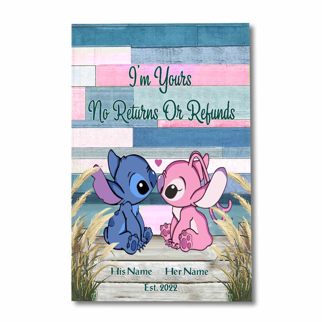 Personalized Ohana Poster Custom Name Gift for Couple
