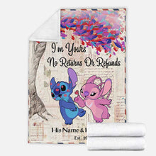 Load image into Gallery viewer, Personalized Ohana Blanket Custom Name Gift for Couples
