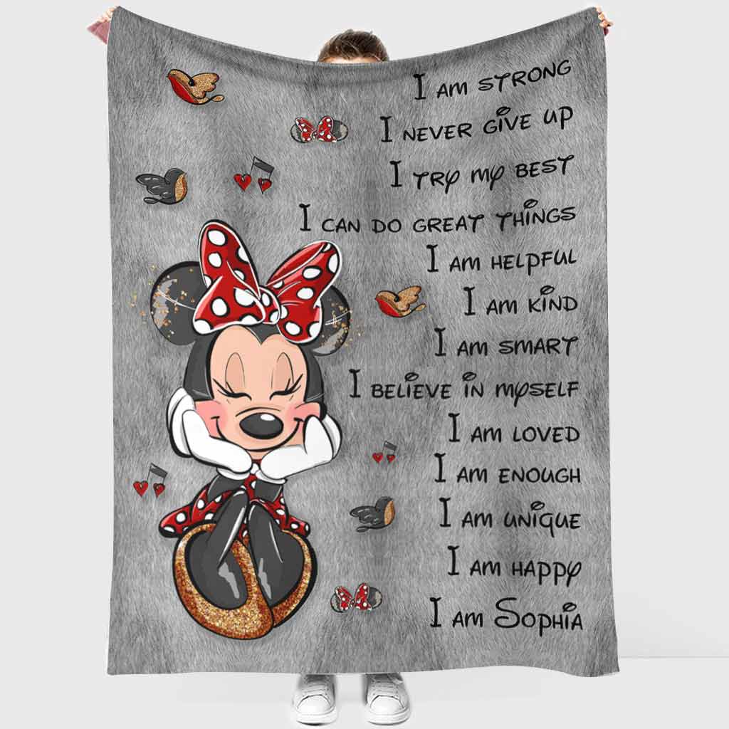 Personalized Inspirational Blanket for Daughter - Cozy Microfleece Gift