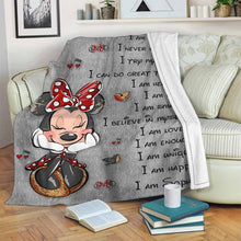 Load image into Gallery viewer, Personalized Inspirational Blanket for Daughter - Cozy Microfleece Gift
