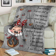 Load image into Gallery viewer, Personalized Inspirational Blanket for Daughter - Cozy Microfleece Gift

