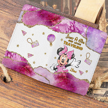 Load image into Gallery viewer, Personalized Mouse Passport Holder with Custom Name Gift for Travel Enthusiast
