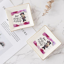 Load image into Gallery viewer, Personalized Ceramic Jewelry Dish Custom Name Engagement Gift
