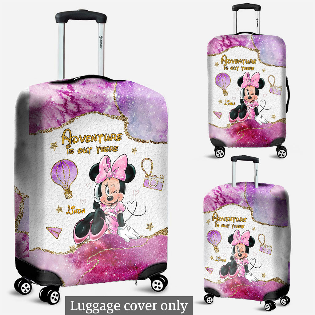 Personalized Mouse Luggage Cover for Kids - Adventure Is Out There