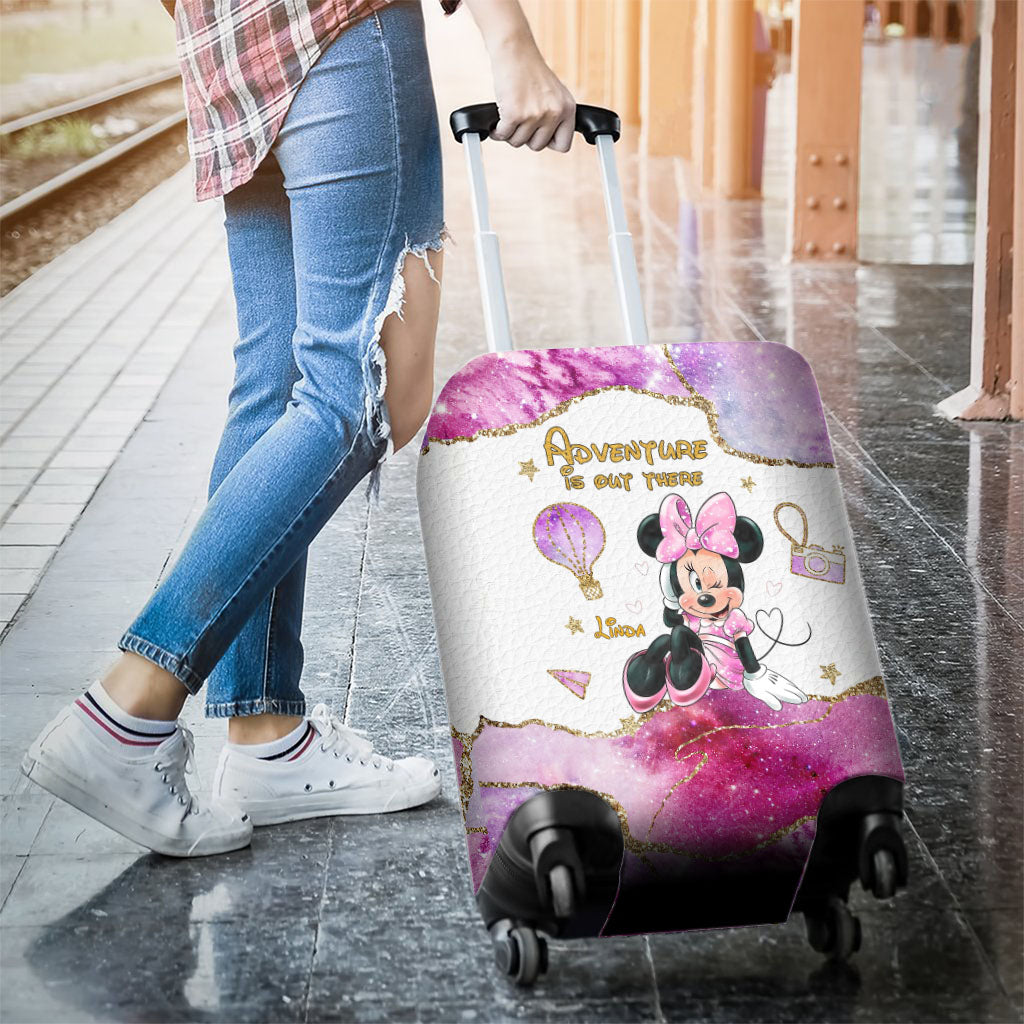 Personalized Mouse Luggage Cover for Kids - Adventure Is Out There