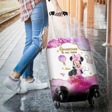 Load image into Gallery viewer, Personalized Mouse Luggage Cover for Kids - Adventure Is Out There
