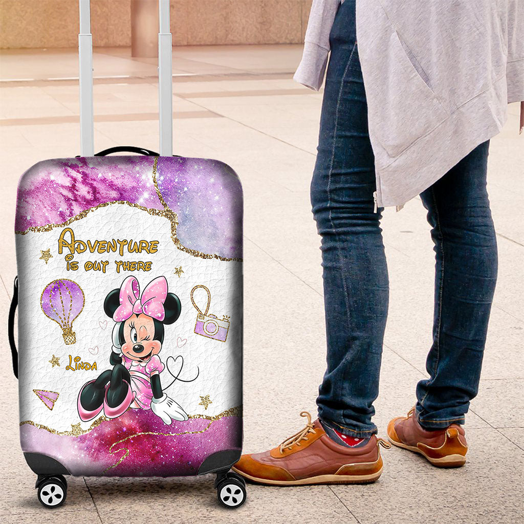 Personalized Mouse Luggage Cover for Kids - Adventure Is Out There