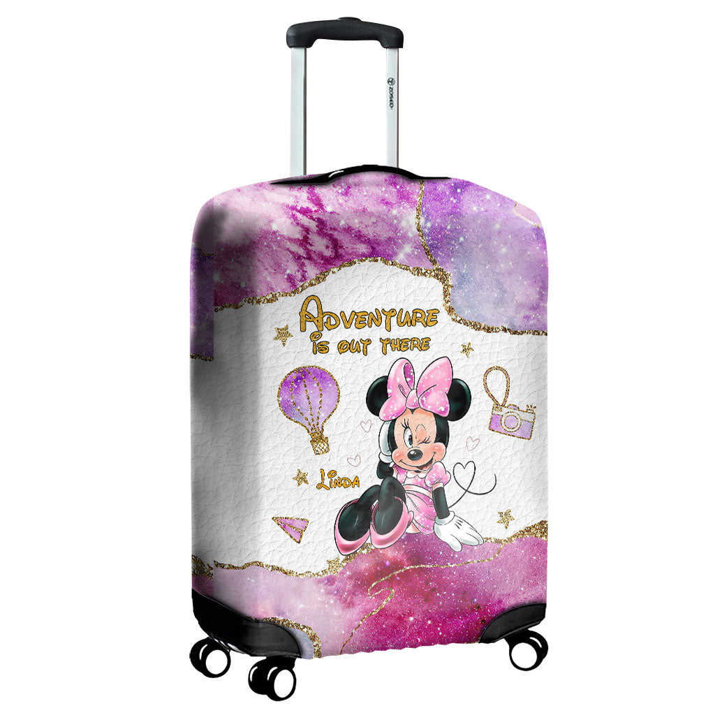 Personalized Mouse Luggage Cover for Kids - Adventure Is Out There