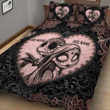 Load image into Gallery viewer, Personalized Nightmare Quilt Set with Custom Names for Couples
