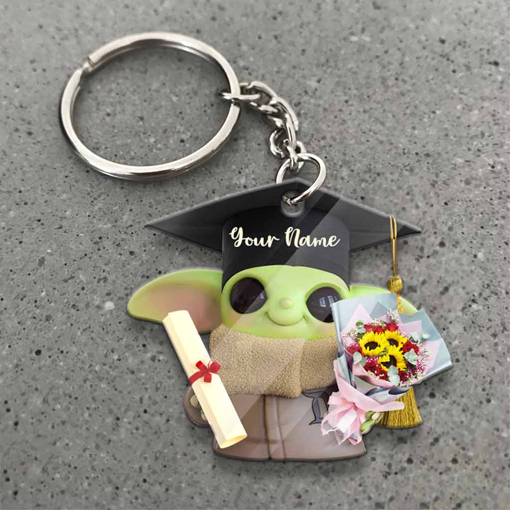 Personalized Graduation Keychain Custom Name Gift for Grad
