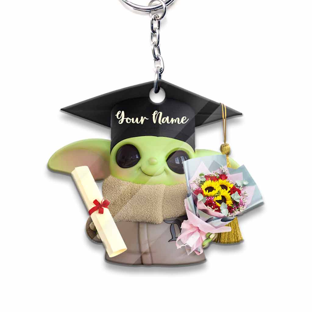 Personalized Graduation Keychain Custom Name Gift for Grad