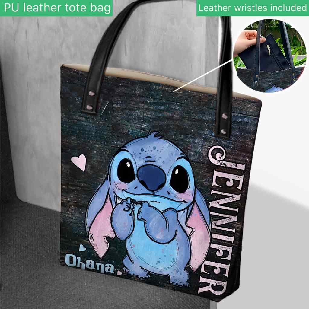 Personalized Ohana Tote Bag Custom Name Gift for Mom