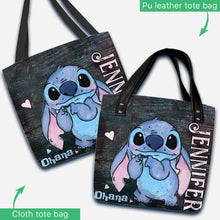 Load image into Gallery viewer, Personalized Ohana Tote Bag Custom Name Gift for Mom
