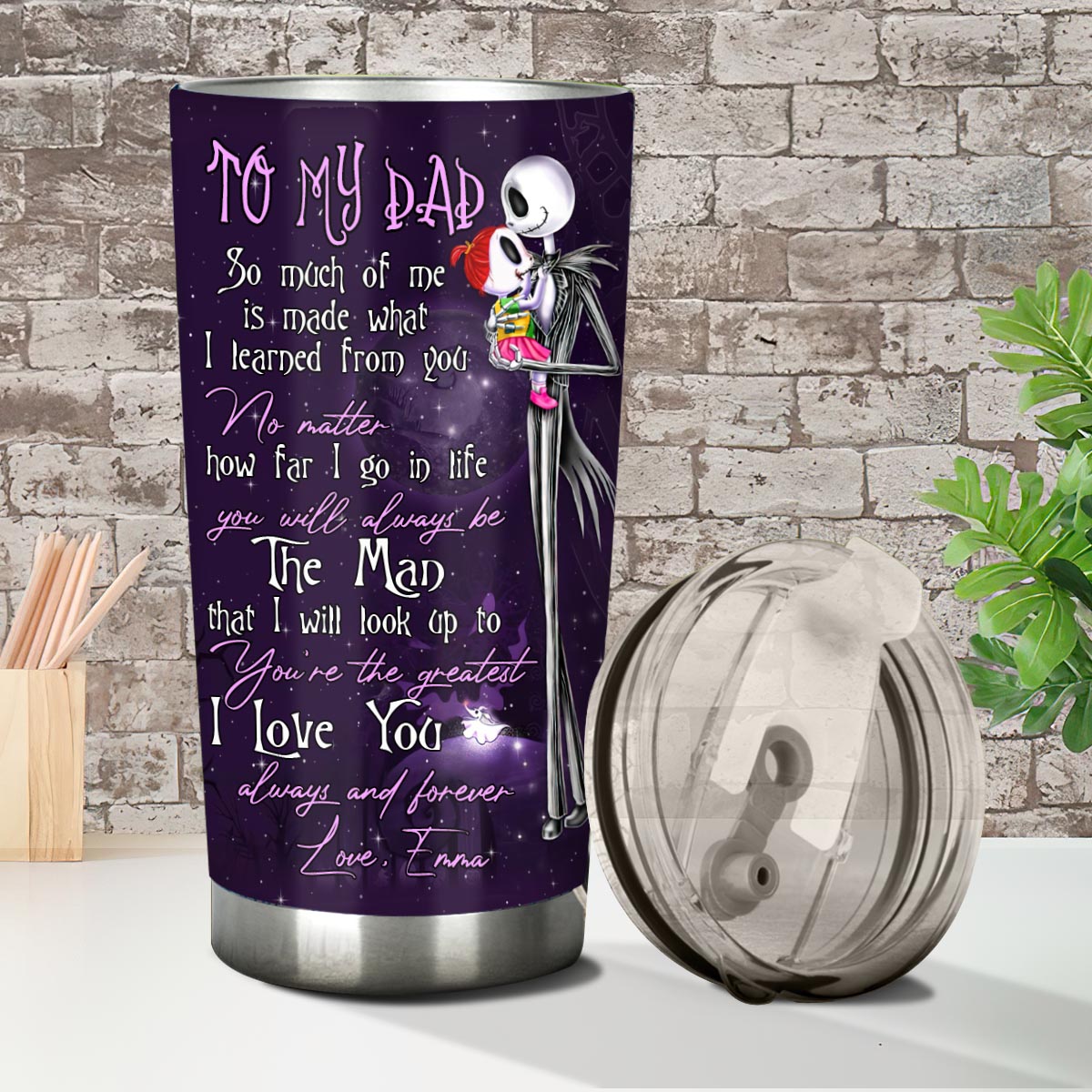Personalized Nightmare Tumbler for Dad | Unique Gift Idea
