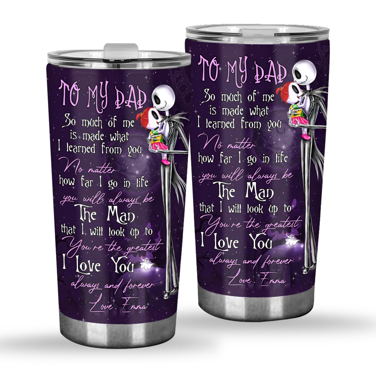 Personalized Nightmare Tumbler for Dad | Unique Gift Idea