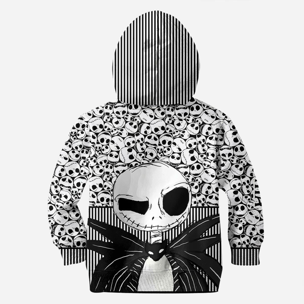 Personalized Skull Print Hoodie and Leggings Set for Her - Custom Name Gift