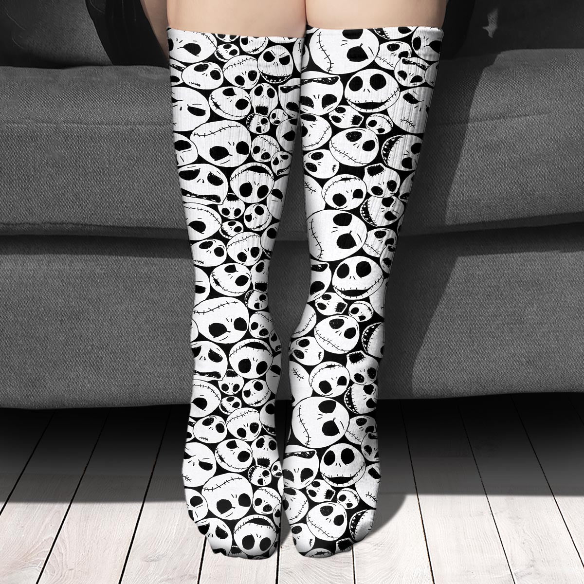Personalized Nightmare Socks Custom Gift for Dad Unique Design