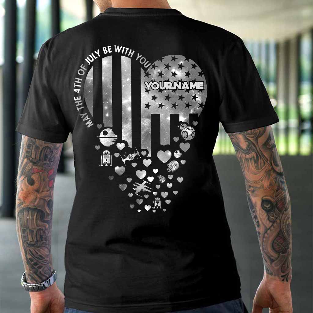 Personalized Independence Day T-Shirt & Hoodie Custom Name Star Wars Gift