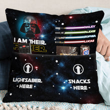 Load image into Gallery viewer, Personalized Pocket Pillow I Am Their Father Star Wars Gift
