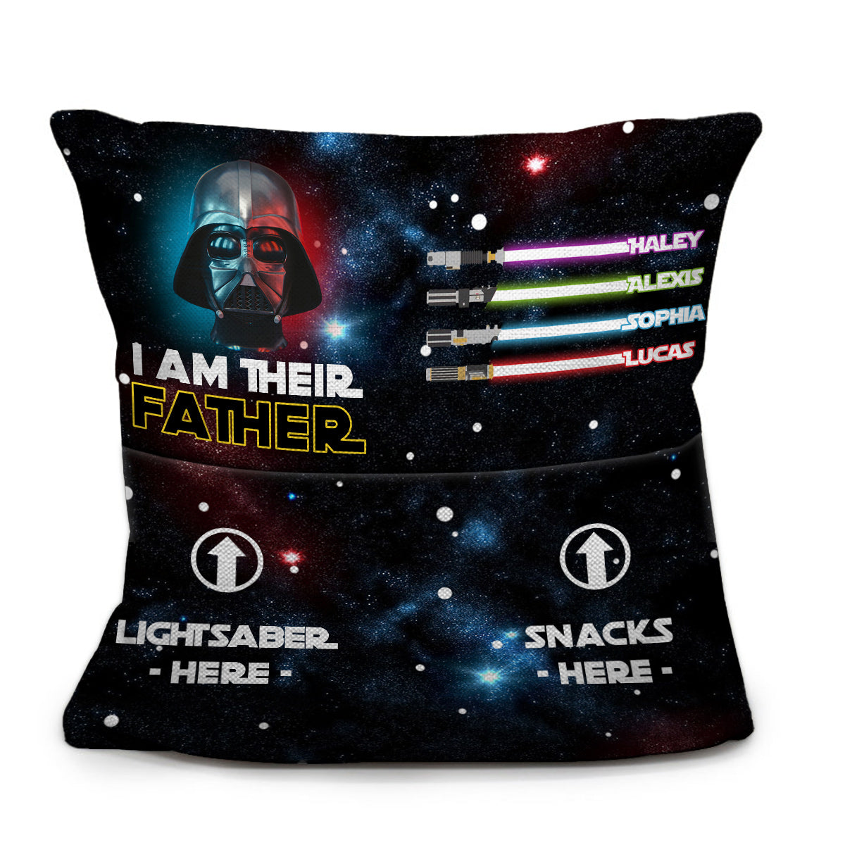 Personalized Pocket Pillow I Am Their Father Star Wars Gift
