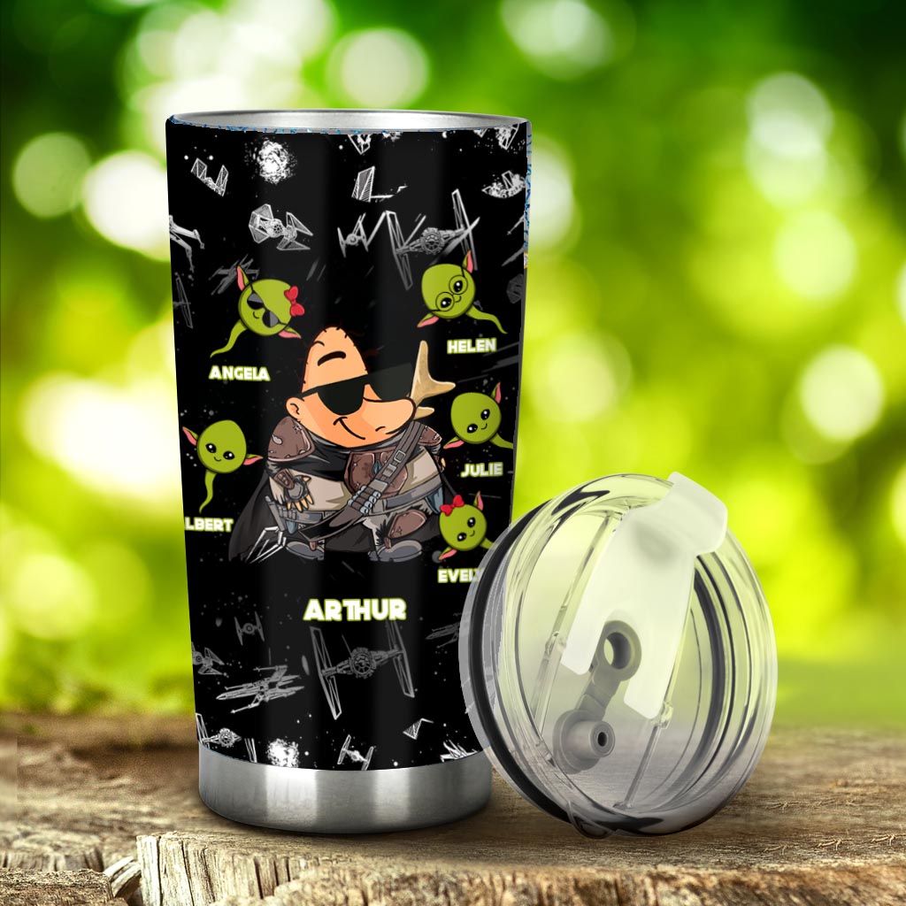 Personalized Stainless Steel Tumbler Custom Name Star Wars Gift for Fans
